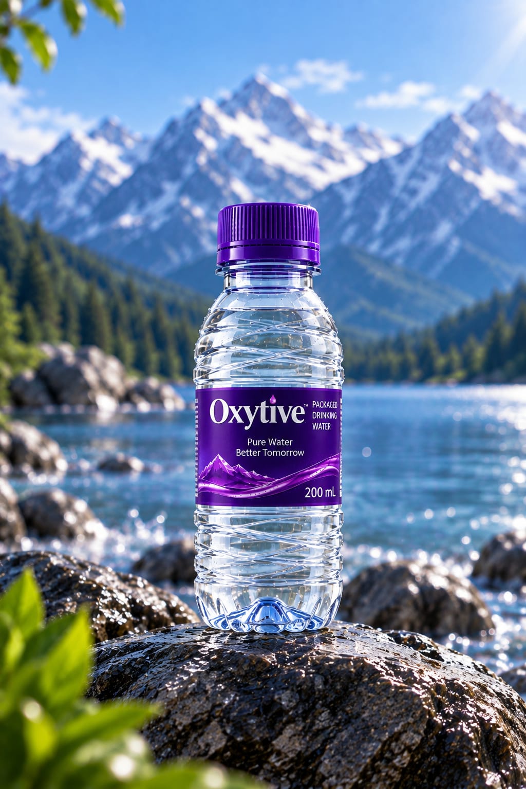 OXYTIVE 200 ML packaged drinking water bottle