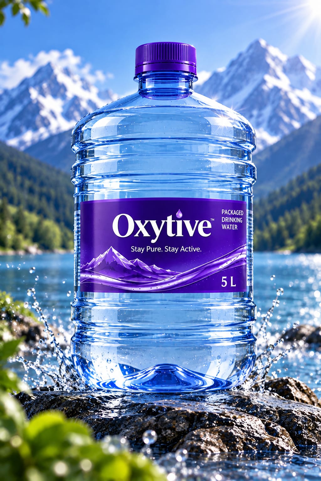 OXYTIVE 5 L packaged drinking water bottle